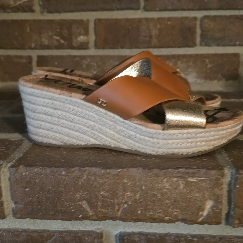 Sam Edelman‎ Audrea Slide Sandals Brown Womens Size 8